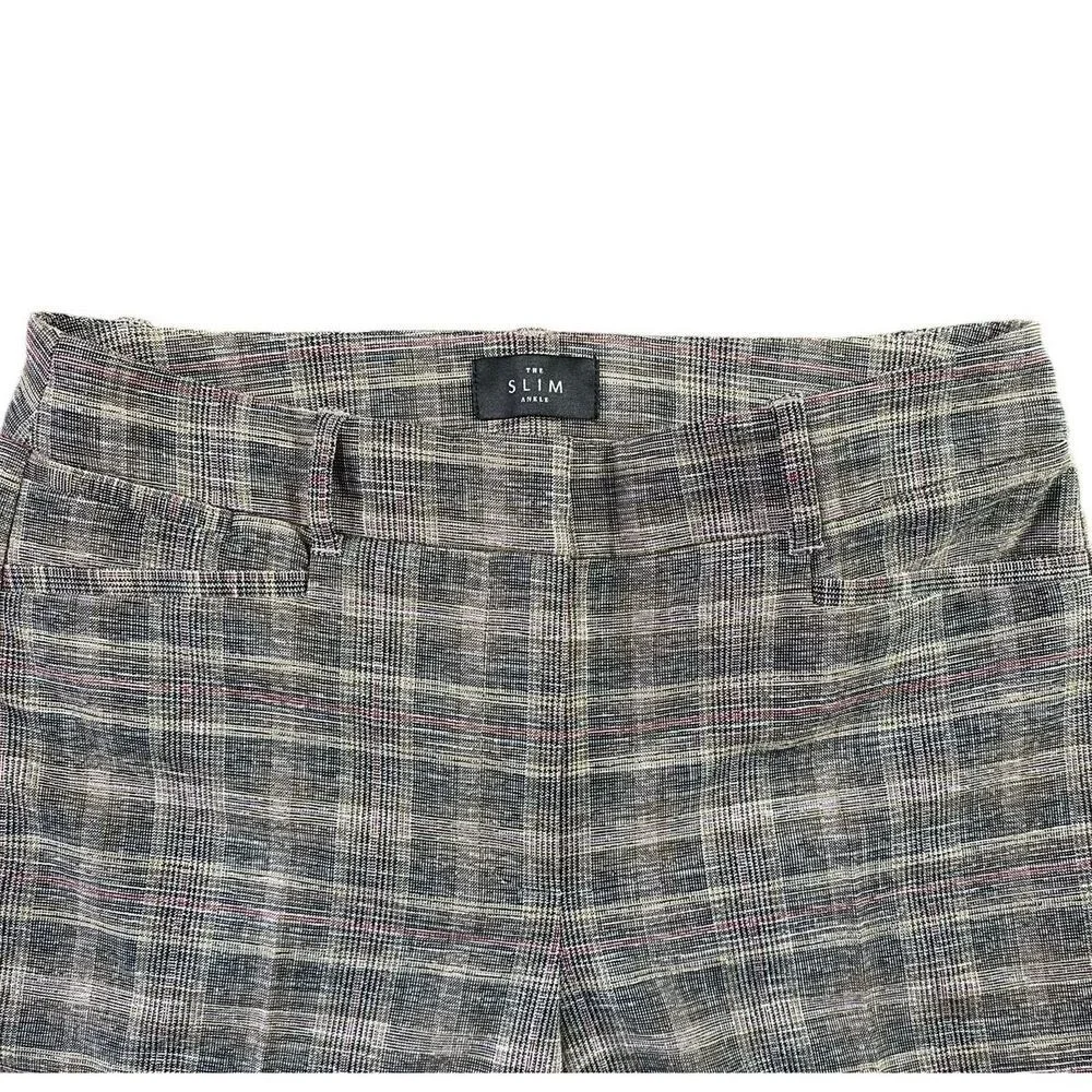 White House Black Market The Slim‎ Ankle Plaid Pants Womens Size 0 Multi Color